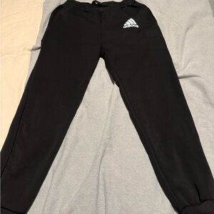 Adidas Kids Black Sweatpants with Logo